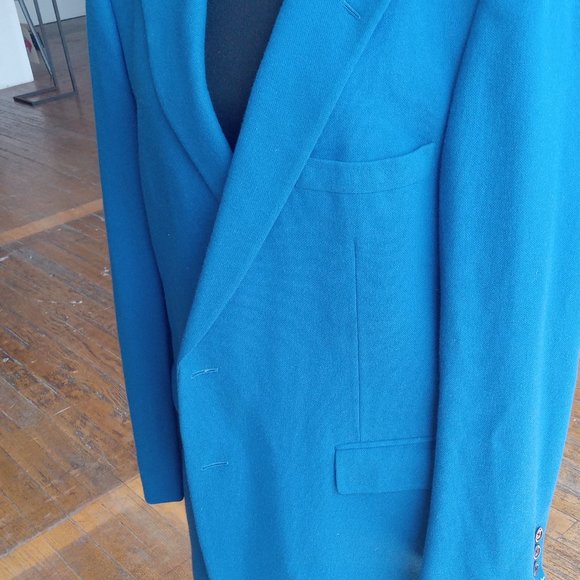 Royal Blue Saks 5th Avenue Cashmere Blazer - Picture 4 of 5